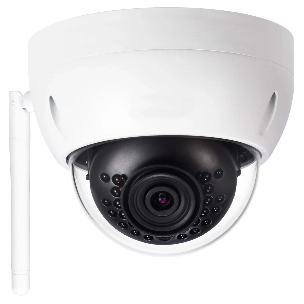 IP WLAN Dome Kamera | 4 MP | 2.8 mm | Micro SD Speicher | 30m IR | App | IP65 | WiFi Serie